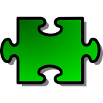 nicubunu Green Jigsaw piece 02