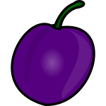 Glossy plum