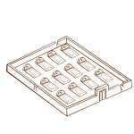 Vector drawing of role play game map icon for a graveyard