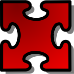 Red Jigsaw piece (#3)