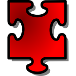 Red Jigsaw piece (#6)