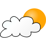 nicubunu Weather Symbols Cloudy Day simple