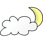 nicubunu Weather Symbols Cloudy Night