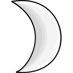 nicubunu Weather Symbols Moon silver