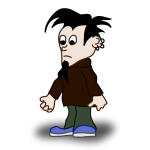 Comic character vector image