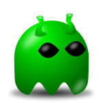 Game baddie alien vector image