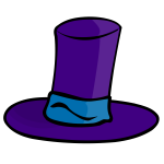 Purple hat vector image