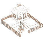 Farm RPG map symbol vector image