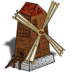 Windmill vector symbol