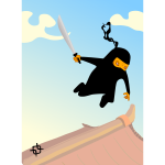 Flying ninja
