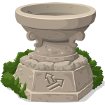 Stone shrine drawing