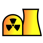 Nuclear power plant map symbol