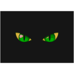 Cat's green eyes