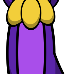 Cartoon Purple Cucumber