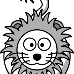Cute Cartoon Lion Drawing