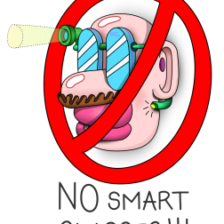 No Smart Glasses Prohibition Sign