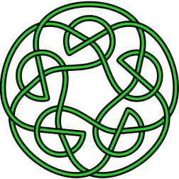 Green Celtic Knot Symbol