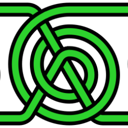 Green Celtic Interlace Border Design