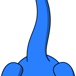 Cute Blue Dinosaur