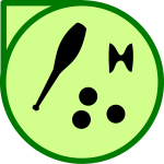 Vector illustration of juggling equipment icon
