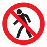 No walking sign