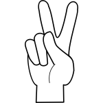 Simple peace sign