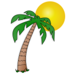 Palm tree and the Sun