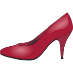 Red shoe vector clip art