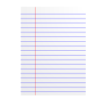 Lined paper icon vector image
