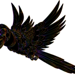 Parrot Silhouette Chromatique Line Art