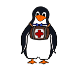 Vector image of a penguin