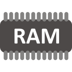 RAM memory chip vector image