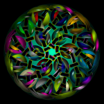 Green fractal art