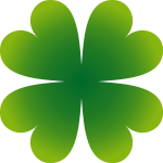Four-leaf clover vector image