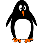 Penguin caricature image