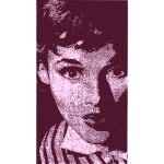 Audrey Hepburn vector image