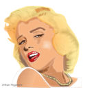 pixel art Marilyn