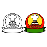 Double pizza logo