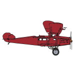 Biplane red color