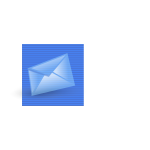 Blue background e-mail computer icon vector drawing