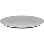 Vector clip art of grayscale plain platter