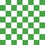 Playable Chessboard Green and White Squares