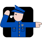 Policeman vector image