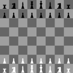 2D Chess set - Chessboard 2