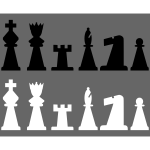 Chess Pieces and Board SVG By CrafterOks