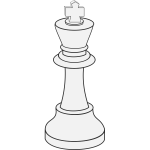 Chess coloring book / Dibujo Ajedrez para colorear -10- - Openclipart