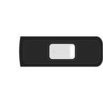 Sandisk Cruzer Micro flash drive vector clip art