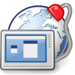 Blue desktop icon
