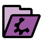 primary folder violet open