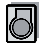 Monochrome of a web icon